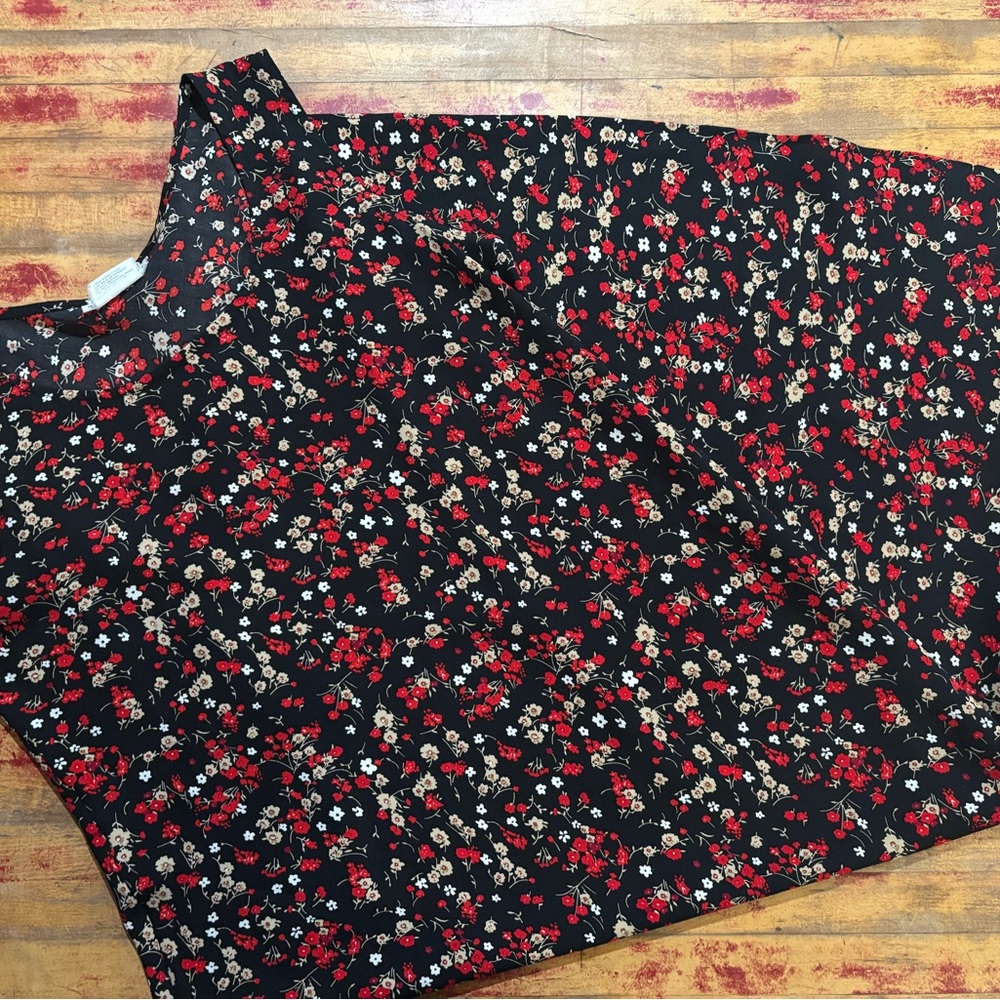dressbarn Black Floral Dress